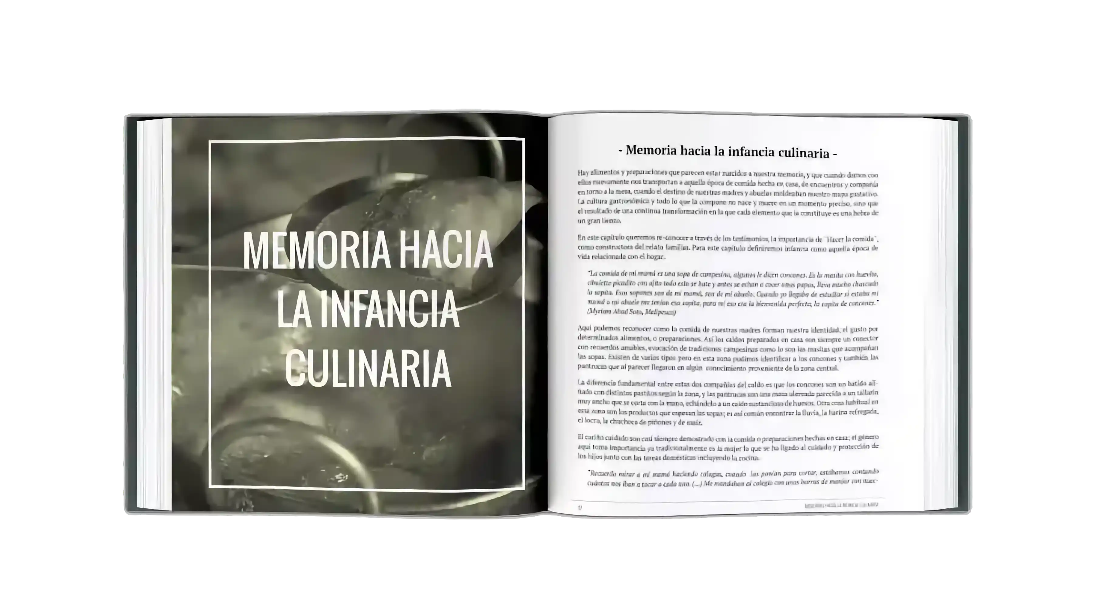 Libro abierto que muestra el título del capítulo y la imagen a la izquierda y el texto a la derecha.